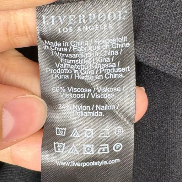 Liverpool Black Long Sleeve Sweater Knit Polo Size XL - Picture 8 of 11